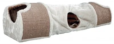 Trixie Krabtunnel Lichtgrijs 110x30x38 cm - Bruin