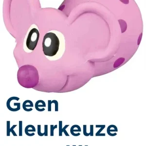 Trixie Latex Muis met Geluid 8 cm 4 St - Assorti