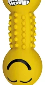 Trixie Latex Polyestervlies Smiley Halter met Geluid 19 cm 3 St - Assorti