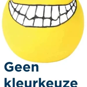 Trixie Latex Polyestervlies Smiley met Geluid 6x6x6 cm 4 St - Assorti