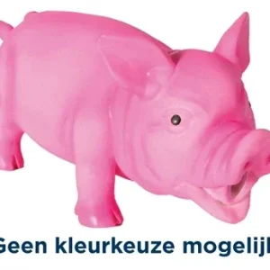 Trixie Latex Polyestervlies Varken met Dierengeluid 21 cm 3 St - Assorti