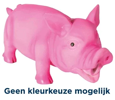 Trixie Latex Polyestervlies Varken met Dierengeluid 21 cm 3 St - Assorti