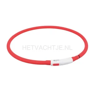 TRIXIE - LED Flash Lichtgevende Band Rood Siliconen