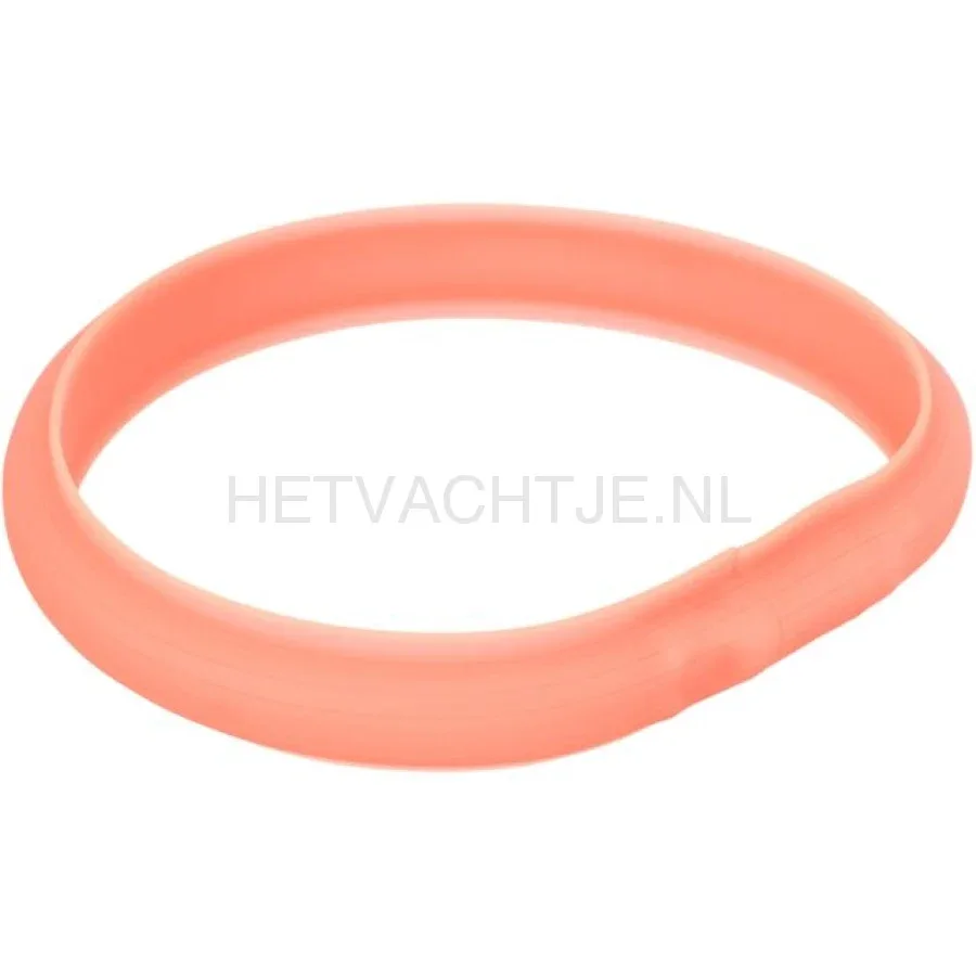 TRIXIE - LED Flash lichtgevende band USB Koraal