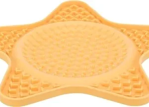 Trixie Lick N Snack Mat Ster Siliconen 23,5 cm - Geel