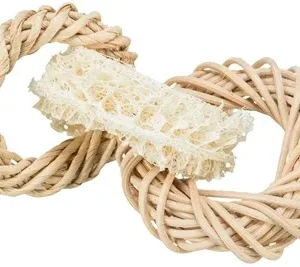 Trixie Luffaring met Rotan en Maïsblad Ring 13x13 cm - Naturel