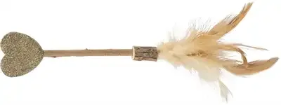 Trixie Matatabi Lolly Hart Catnip Kattenspeelgoed Met Veren 23 cm - Image 2