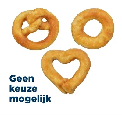 Trixie Mini Mix Pretzel Hart Ring met Collageen - 20 gram
