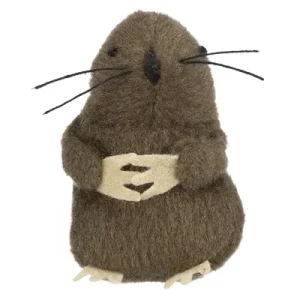Trixie Mol met Microship Pluche met Catnip 5 cm 4 St