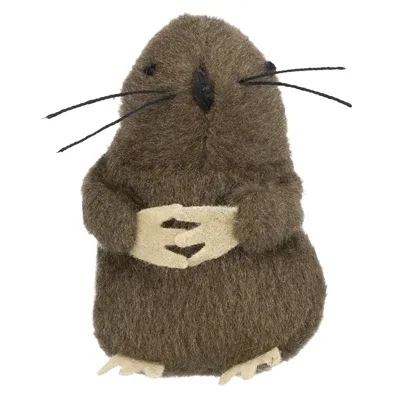 Trixie Mol met Microship Pluche met Catnip 5 cm 4 St
