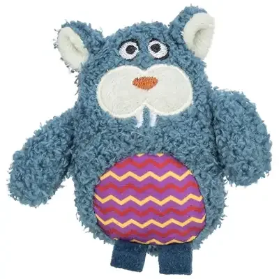 Trixie Monster Pluche Met Kattenkruid / Catnip Grijs 12 cm 4 St