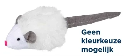 Trixie Muis met Microchip Pluche met Kattenmunt 6 cm 12 St - Assorti