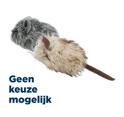 Trixie Muis Pluche Catnip voor Katten 9 cm - Assorti