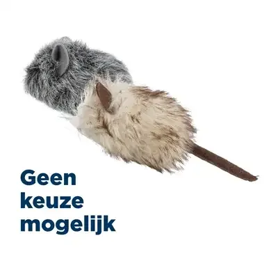 Trixie Muis Pluche Catnip Voor Katten Assorti 9 cm