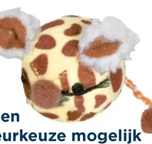 Trixie Muisbal Korthaarpluche Kattenmunt 4,5 cm 36 St - Assorti