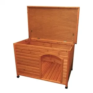 Trixie Natura Hondenhok Classic met Plat Dak 85x58x60 cm - Bruin
