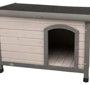 Trixie Natura Hondenhok Classic Plat Dak 104x68x72 cm - Grijs