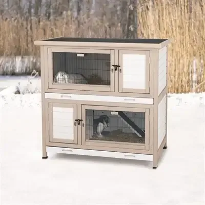 Trixie Natura Konijnenhok Met Isolatie Grijs 116X65X113 cm - Image 2
