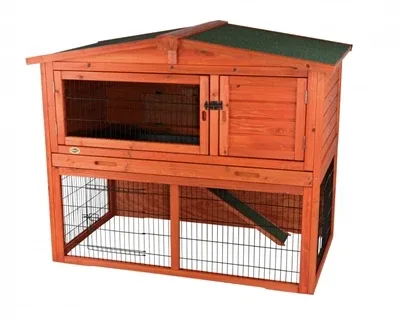 Trixie Natura Konijnenhok met Ren 124x102x78 cm - Bruin