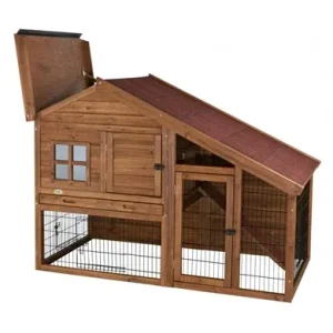 Trixie Natura Konijnenhok met Ren 151x107x80 cm - Bruin