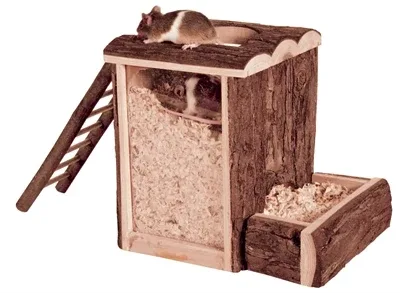 Trixie Natural Living Speel en Graaftoren Muis Dwerghamster 20x16x20 cm