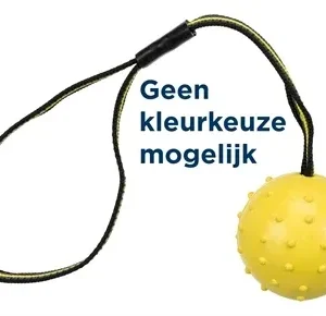Trixie Natuurrubber Bal aan Rubberen Singelband 35x6x6 cm 3 St - Assorti