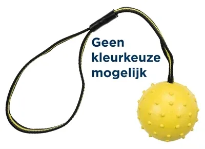 Trixie Natuurrubber Bal aan Rubberen Singelband 35x6x6 cm 3 St - Assorti