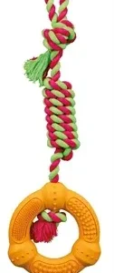 Trixie Natuurrubber Ring aan Touw 41x12x12 cm 3 St - Assorti