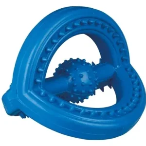 Trixie Natuurrubber Trekspeeltje met Grip 14x14x14 cm 2 St - Blauw