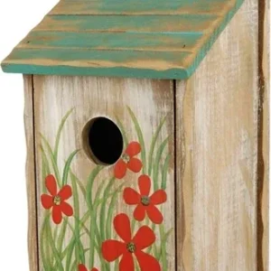 Trixie Nestkastje Beschilderd Hout 15x14x28 cm Gat 3,3 cm