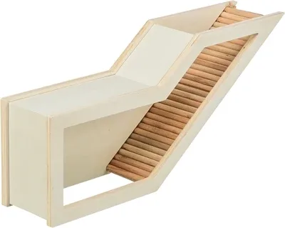 Trixie Observatiebox Muis Hamster met Tunnel Onbehandeld Hout