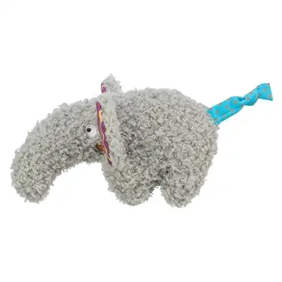 Trixie Olifant Pluche Met Kattenkruid / Catnip Grijs 15 cm - Image 2