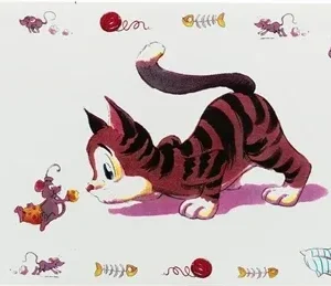 Trixie Placemat Stripkat 44x28 cm 6 St