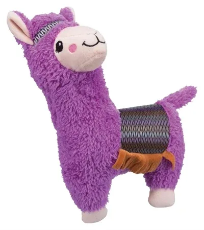 Trixie Pluche Alpaca met Geluid 31 cm - Paars