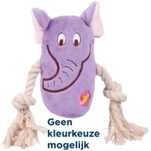 Trixie Pluche Dier met Touw 13 cm 3 St - Assorti