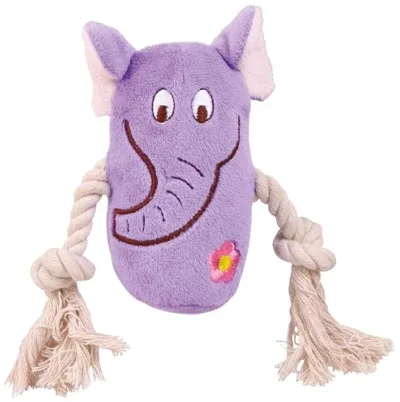 Trixie Pluche Dier met Touw 13 cm 3 St - Assorti - Image 2
