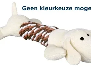 Trixie Pluche Dier met Touwe en Geluid 32 cm 3 St - Assorti