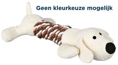 Trixie Pluche Dier met Touwe en Geluid 32 cm 3 St - Assorti