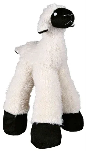 Trixie Pluche Langbeen Schaap met Geluid en Ratel 30 cm 2st