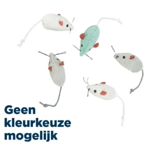 Trixie Pluche Muizen 5 cm - Assorti