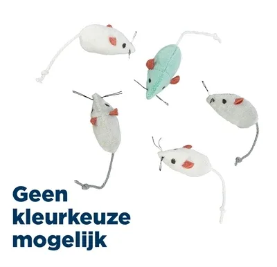 Trixie Pluche Muizen 5 cm - Assorti