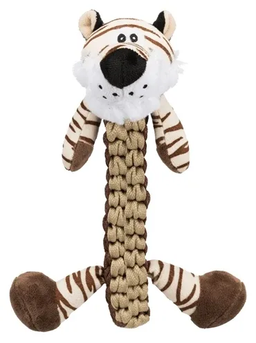 Trixie Pluche Polyester Tijger met Gevlochten Lijf en Geluid 32 cm 2 St
