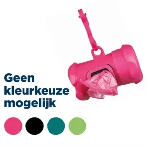 Trixie Poepzakhouder Botvorm met Poepzakjes 15 Stuks - Assorti