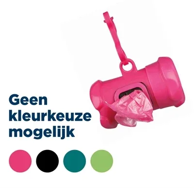 Trixie Poepzakhouder Botvorm met Poepzakjes 15 Stuks - Assorti