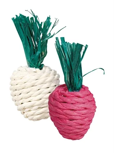 Trixie Radijs en Rettich met Stro 8 cm 2 St