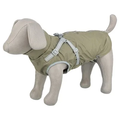 Trixie Regenjas Hond Pontis Rain met Tuig 24 cm - Olijfgroen - Image 2