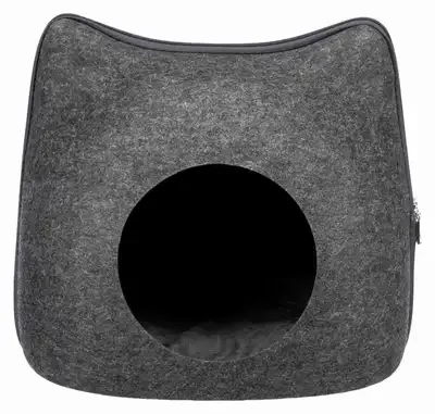 Trixie Relax Iglo Kat Vilt Grijs 38X37X35 cm