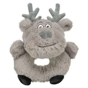 TRIXIE RENDIER PLUCHE GRIJS 24 CM