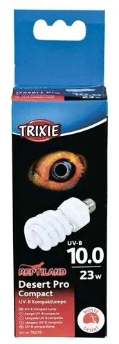 Trixie Reptiland Desert Pro Compact 10,0 Uv B Lamp 23 Watt 6x6x15,2 cm