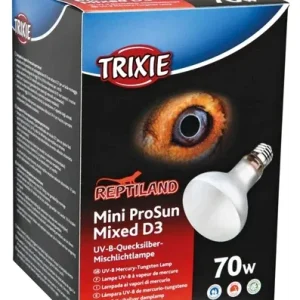 Trixie Reptiland Mini Prosun Mixed D3 Uv B Lamp Zelfstartend 70 Watt 8x8x10,8 cm